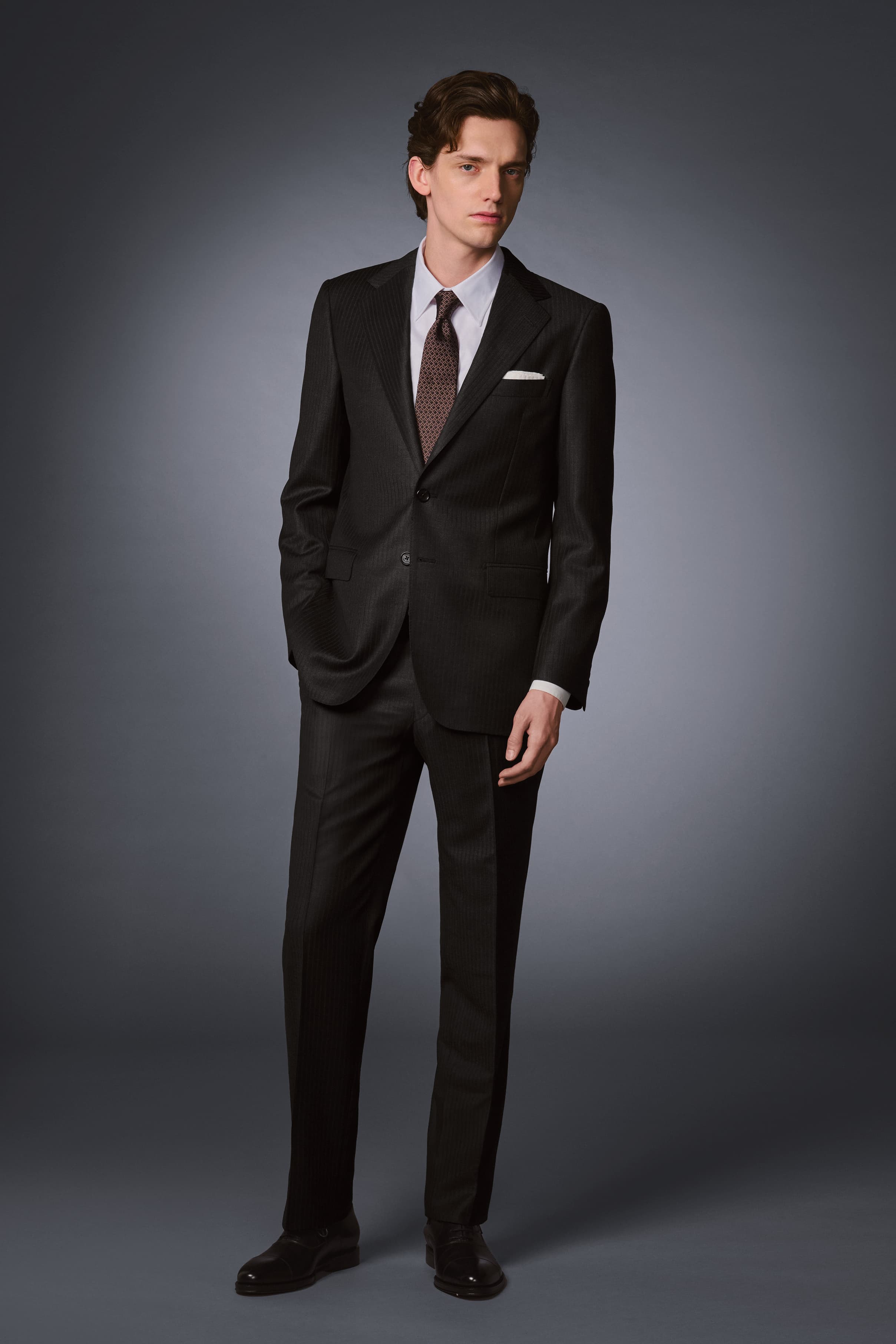 E.Zegna Dobby Stripe Suit